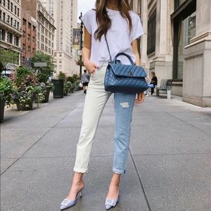 7 for All Mankind josefina two tone jeans